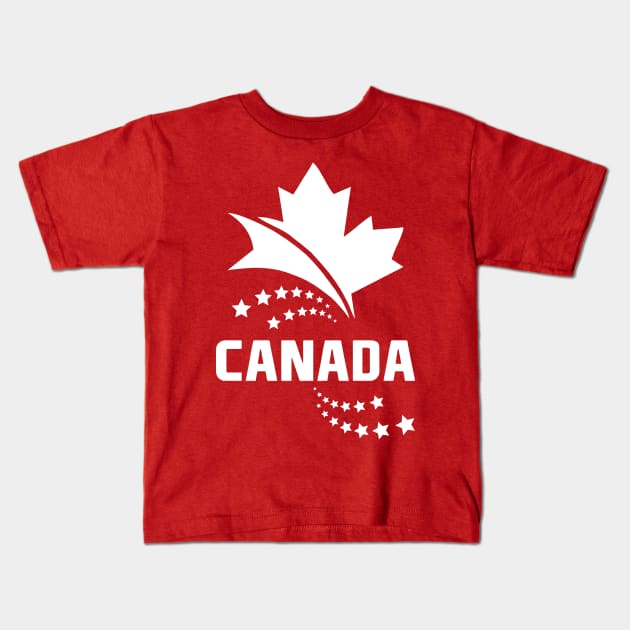 Canada White Lineart | Limited Edition Kids T-Shirt by VISUALUV